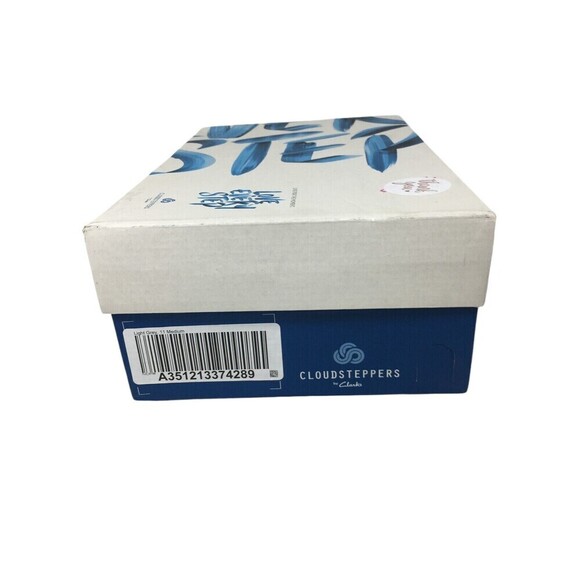 Clarks Wedge Sandals Women's Size 11 M Gray Soft Cushion Cloud Steppers - Picture 13 of 14